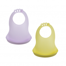 Lot de 2 bavoirs plastique