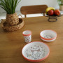 COFFRET REPAS 3 PIECES GOBELET / BOL / ASSIETTE ANTI-DERAPANTS ARISTOCHATS