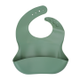 bavoir avec récupérateur en silicone