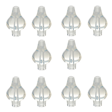 LOT DE 10 EMBOUTS EN SILICONE POUR SERINGUES NASALES