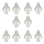 LOT DE 10 EMBOUTS EN SILICONE POUR SERINGUES NASALES