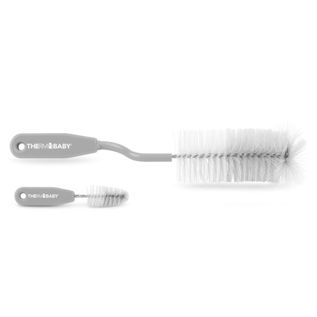 Goupillon rotatif pour biberon + goupillon tétines