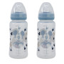LOT DE 2 BIBERONS 360 ML TETINE SILICONE DEBIT 3 POSITIONS MICKEY COLLECTOR