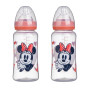LOT DE 2 BIBERON 360 ML TETINE SILICONE DEBIT 3 POSITIONS MINNIE COLLECTOR