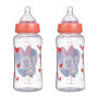 LOT DE 2 BIBERON 360 ML TETINE SILICONE DEBIT 3 POSITIONS MINNIE COLLECTOR