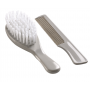 Brosse et peigne gris