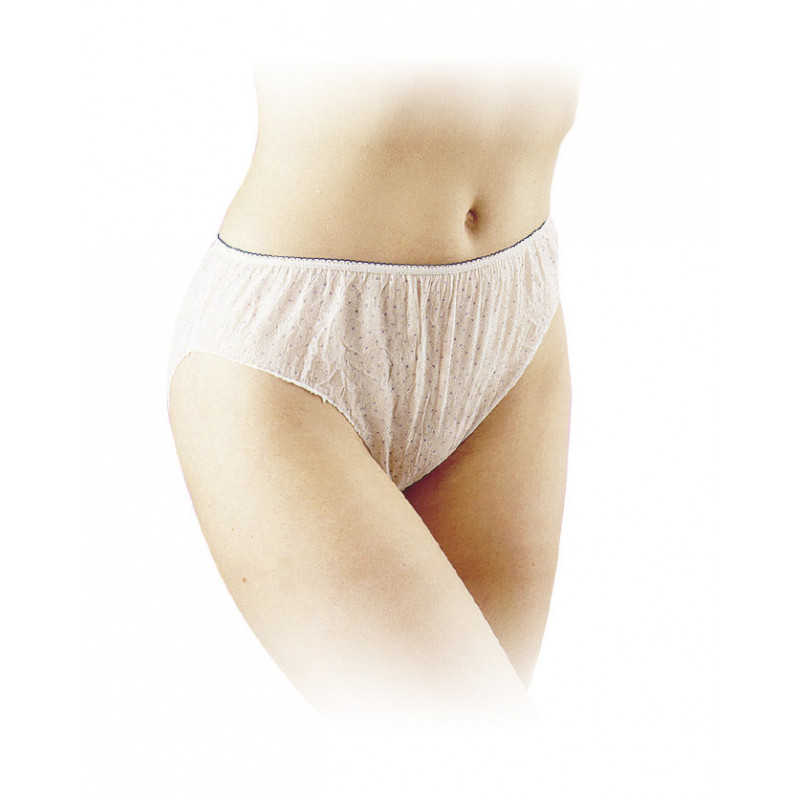 50x Slip jetable Sous-vêtements jetables Slips jetables Slips jetables  Sous-vêtements jetables, respectueux de la peau et respirants - Blanc, As  Desc