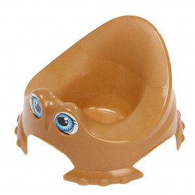 Réducteur de WC Kiddyloo Marron glacé/Blanc de Thermobaby, Réducteurs :  Aubert