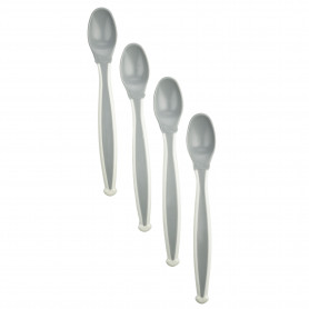 4 cuillères douces gris CHARME / BLANC MUGUET