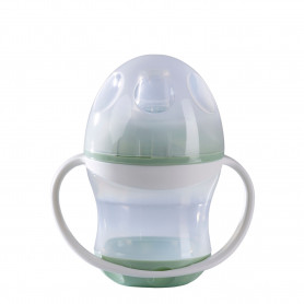 Tasse de transition avec bec Baby - Anti fuite - 210 ml - Blanc