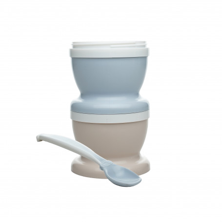 2 petits pots pour nourriture + 1 cuillère douce