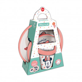 Coffret repas 3 pièces gobelet/bol/assiette MINNIE